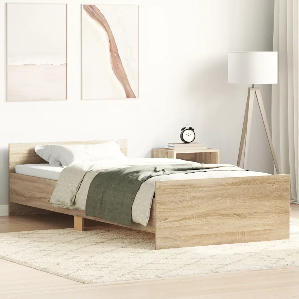 Giroletto senza Materasso Rovere Sonoma 90x200 cm in Truciolato 835927
