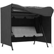 Copertura per Altalena da Giardino ¨C zephmum ¨C Grigio 177x114x152 cm