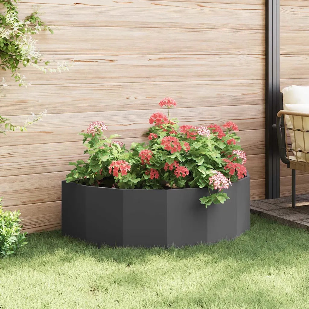 Fioriera Nero 120 x 60 x 35 cm Acciaio 883682