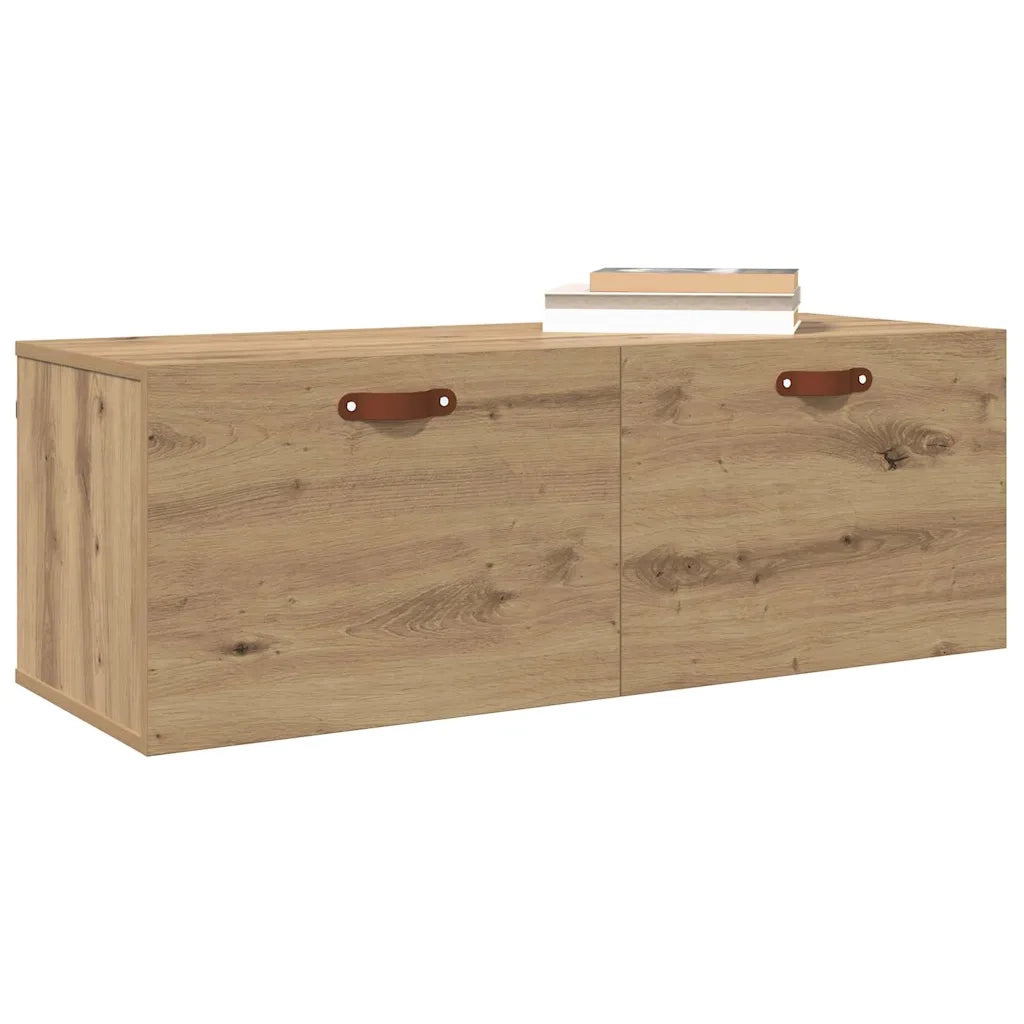 Mobiletto a muro Rovere artigianale 100 x 36,5 x 35 cm