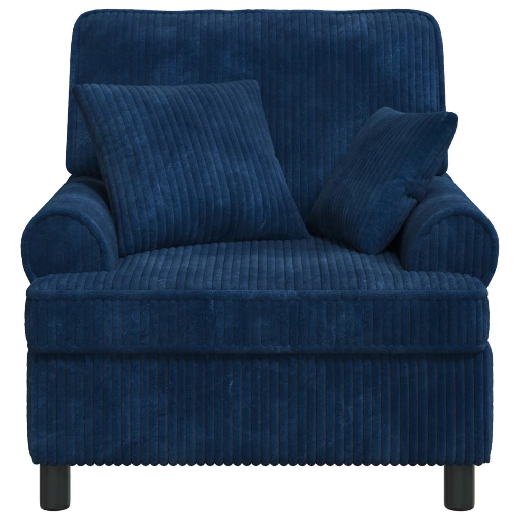 Poltrona XL con Cuscini Navy Tessuto a 1,5 linee 42043480