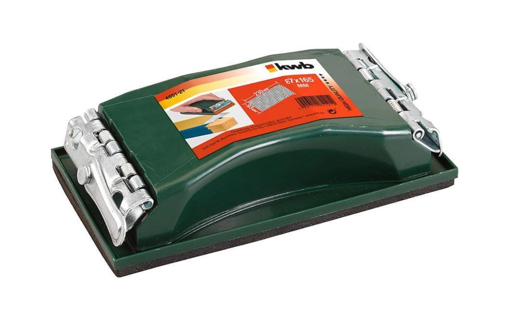Einhell 485121 Levigatrice Manuale Professionale strisce abrasive 93x230 mm superficie gomma spugna 4 mm colore Verde