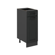 Mobiletto base per cucina R-Line Antracite rustico/Antracite 30 cm senza piano di lavoro Vicco