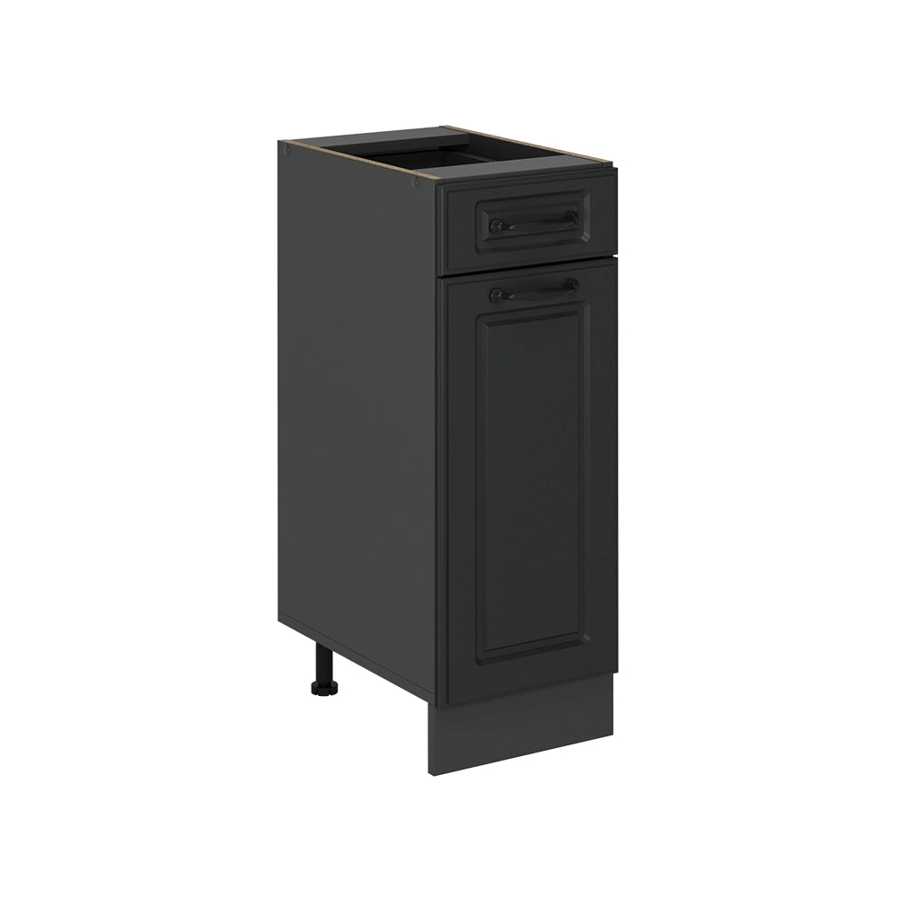 Mobiletto base per cucina R-Line Antracite rustico/Antracite 30 cm senza piano di lavoro Vicco