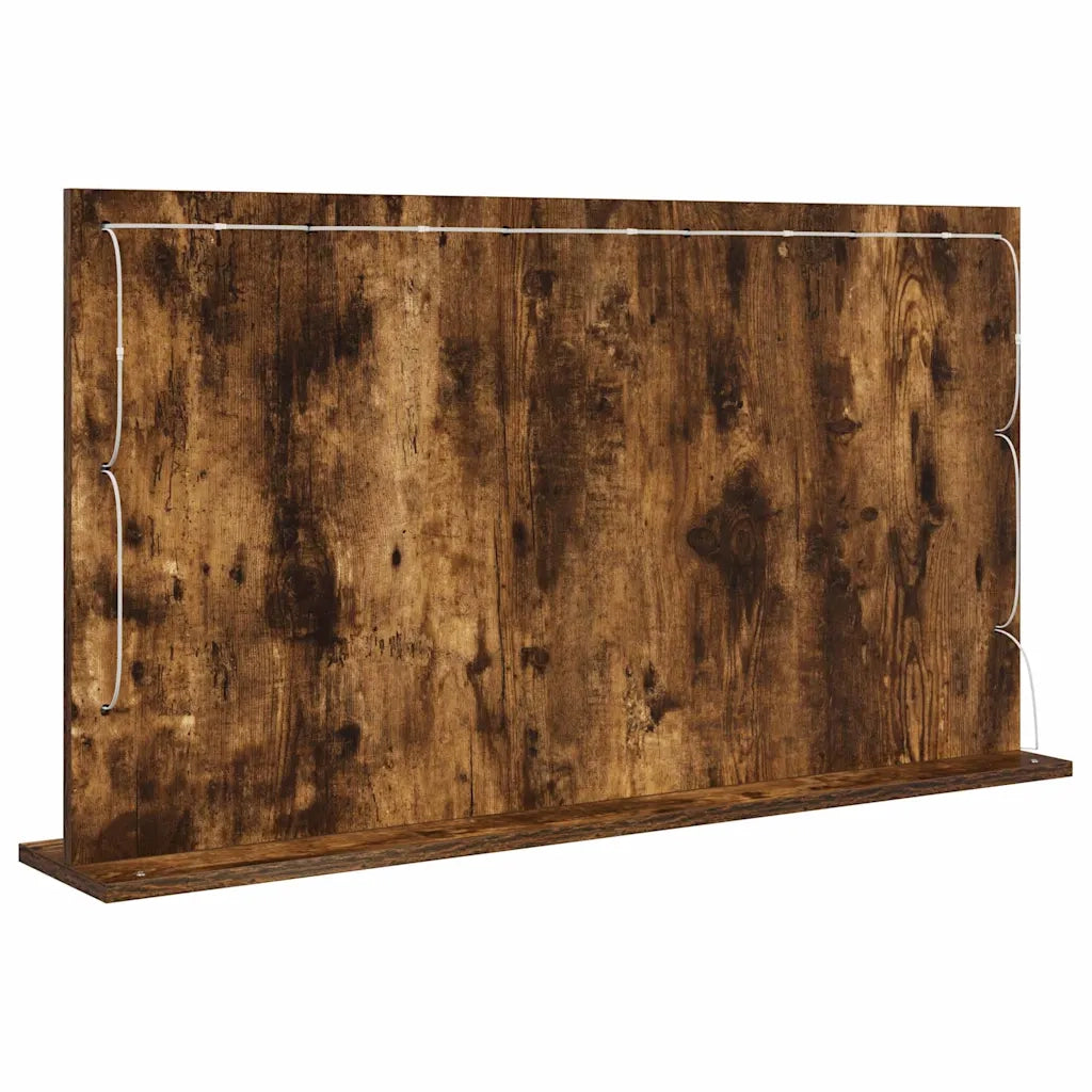 Specchio da Vanità Rovere fumé 100 x 55 x 18 cm Rettangolare 868305