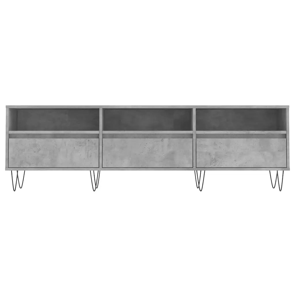 Mobile TV Grigio Cemento 150x30x44,5 cm Legno Multistrato 831280