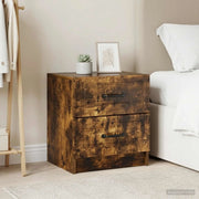 Armadio da Notte 2 pcs Rovere Fumo 43 x 34,5 x 44,5 cm 895686