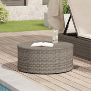 Tavolino da caffè da esterno Grigio Ø 68 x 30 cm polyrattan