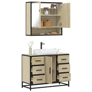 Set Mobili da Bagno 2 pz Rovere Sonoma in Legno Multistrato 3300931