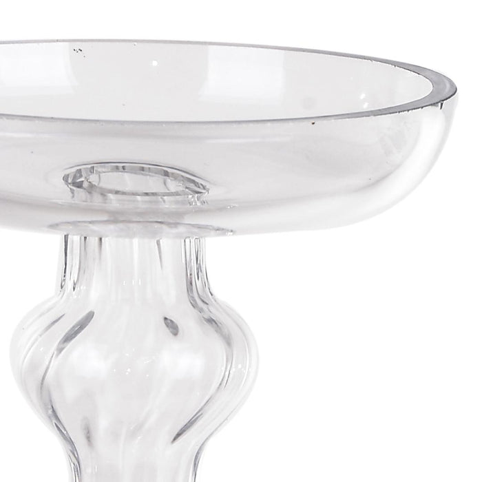 Porta Candele in Vetro Altezza 44 cm