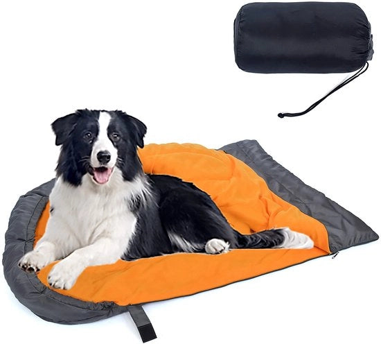 Sacco da letto per cani Sacca da sonno per cani per animali domestici Sacco impermeabile e caldo per cani Sacca a spalla per cani Sacca pieghevole Leggera e lavabile Sacca da campeggio per cani per passeggiate all'aperto dentro e fuori casa