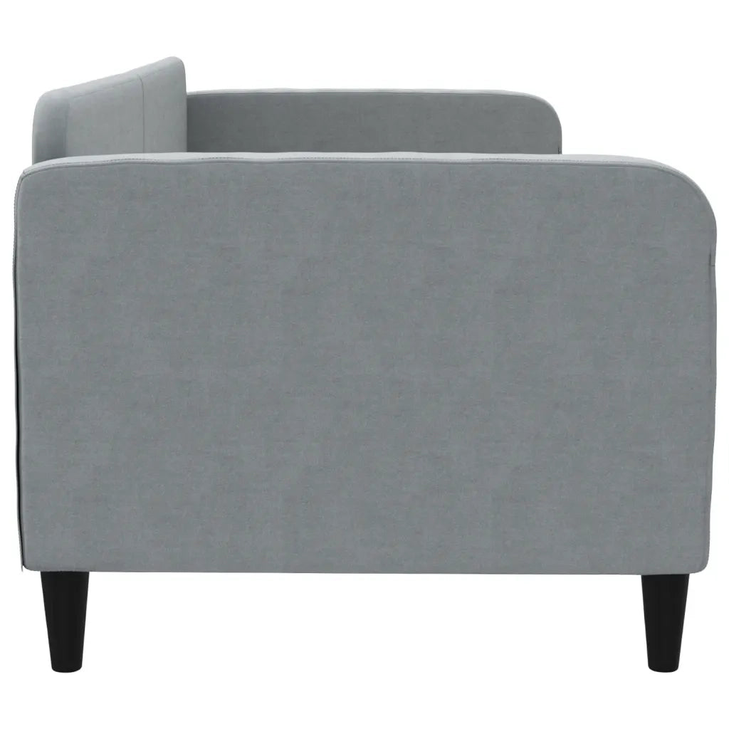 Letto da Giorno Grigio Chiaro 80x200 cm in Tessuto 354028