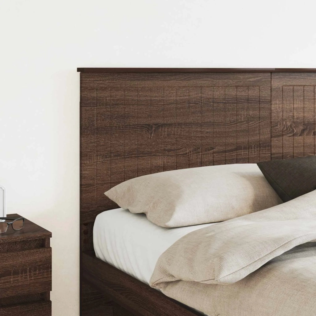Testiera con testiera Rovere Marrone 160 cm Legno multistrato 887744