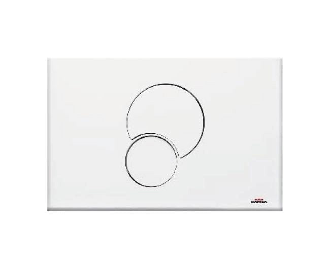 Placca di Comando Kariba Fidia Duo Colore Bianco per cassetta Monolith 9.0