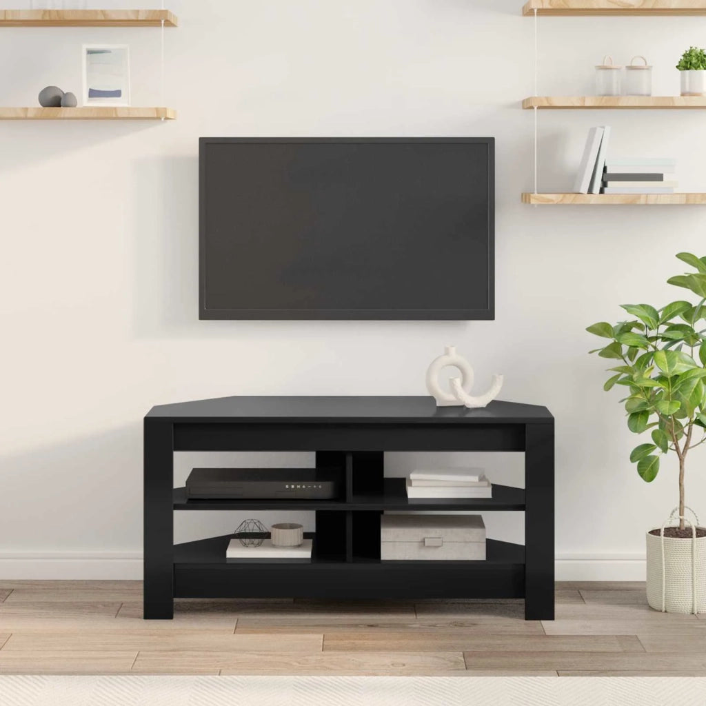 MobileTVAngolare 102 x 40,5 x 45 cm Nero Legno ingegnerizzato 889776