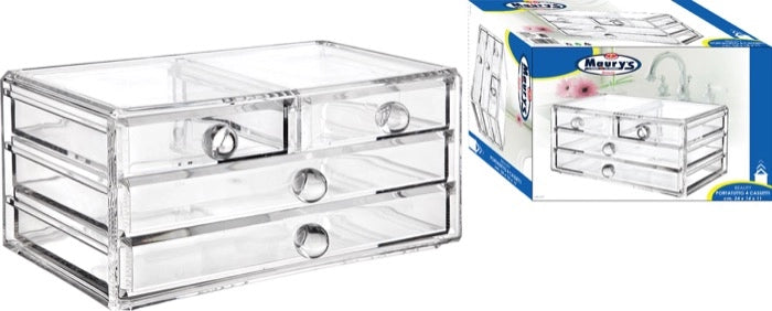 MAURY'S BEAUTY PORTATUTTO MULTIUSO 4 CASSETTI 24 X 14 X 11 CM