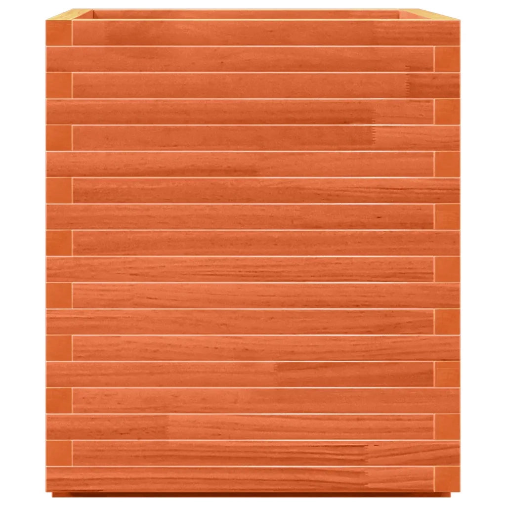 Fioriera Giardino Marrone Cera 60x60x72 cm Legno Massello Pino 3282616