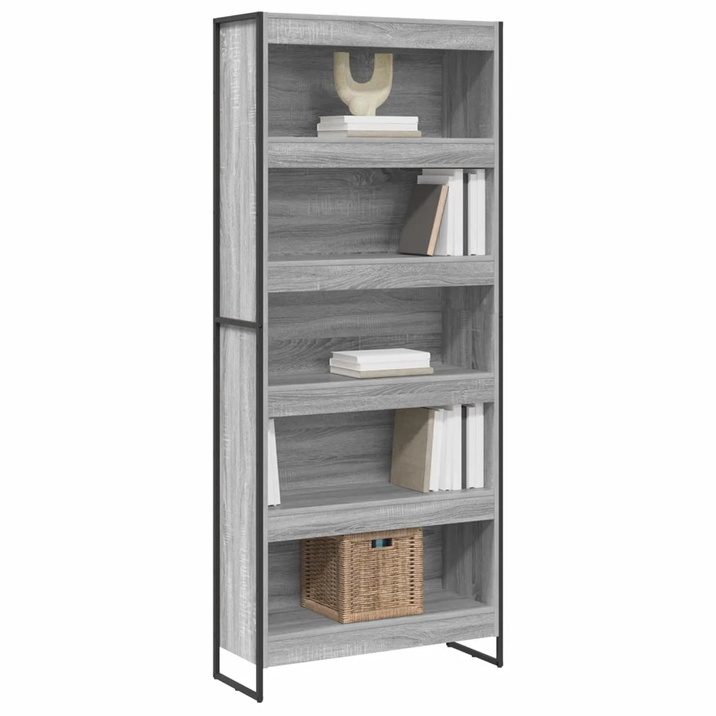 Armadio per Libri 2 pcs Grigio Sonoma 80 x 30 x 189,5 cm 3403013