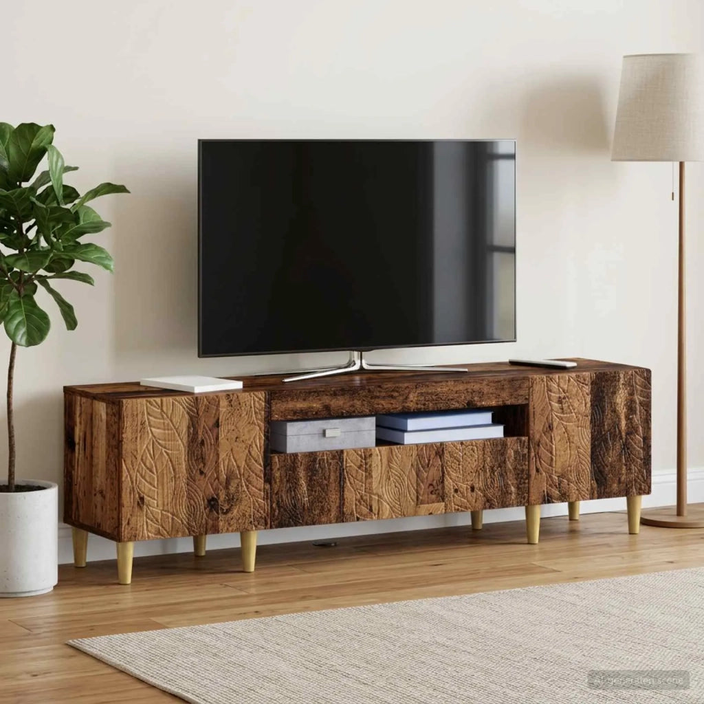 Mobile TV LED Legno antico Legno ingegnerizzato 897133