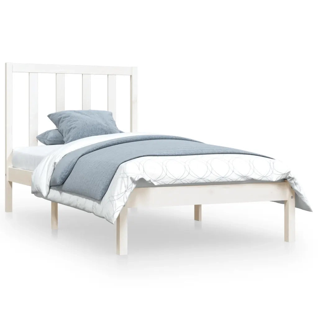 Giroletto in Legno Massello Bianco 75x190 cm Small Single 3105121