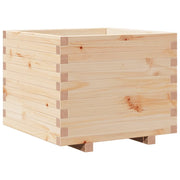 Fioriera | Cassetta per fiori | Vaso da Giardino 60x60x49,5 cm in Legno Massello di Pino