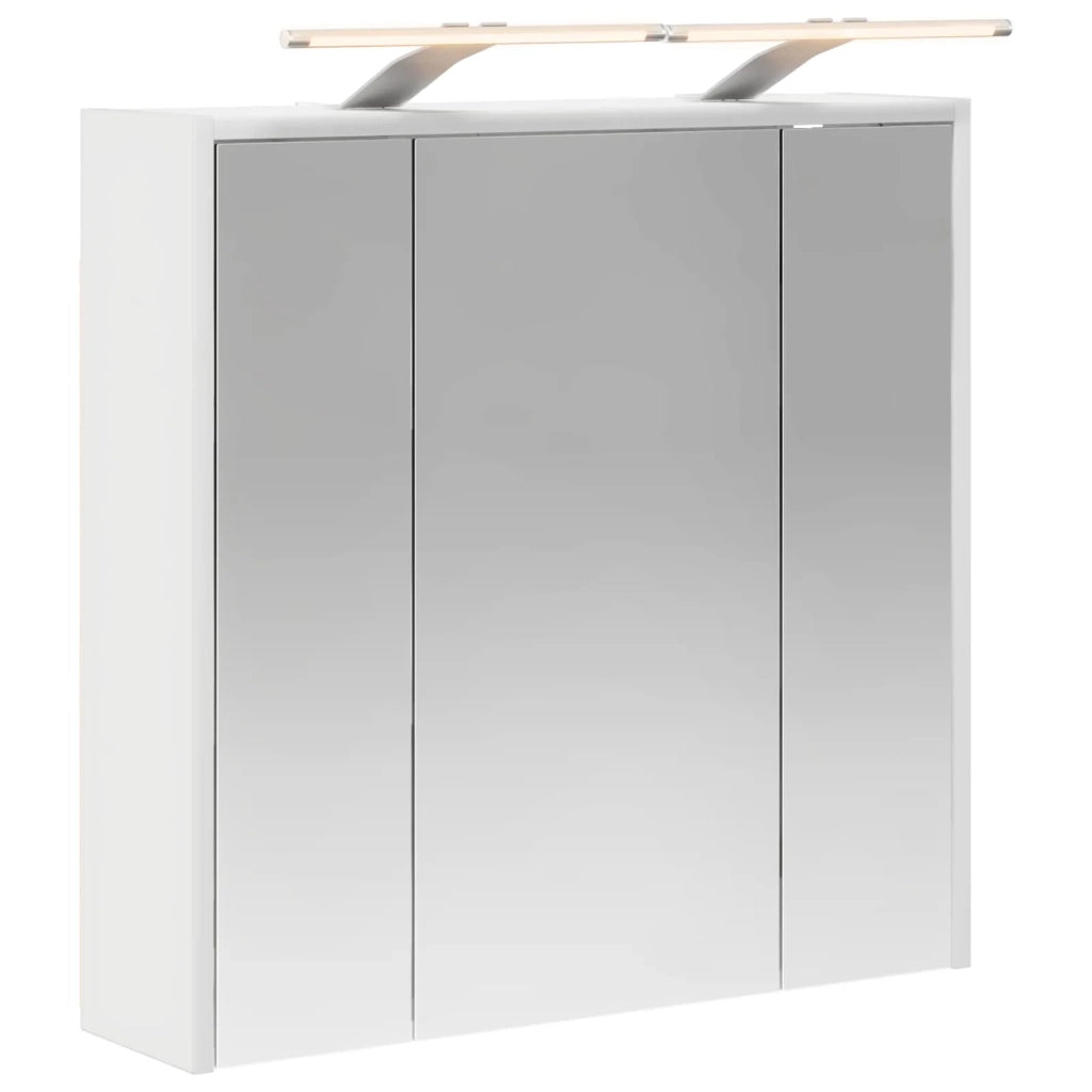 Mobiletto per specchio da bagno Bianco 63,5 x 16 x 62,5 cm 889159
