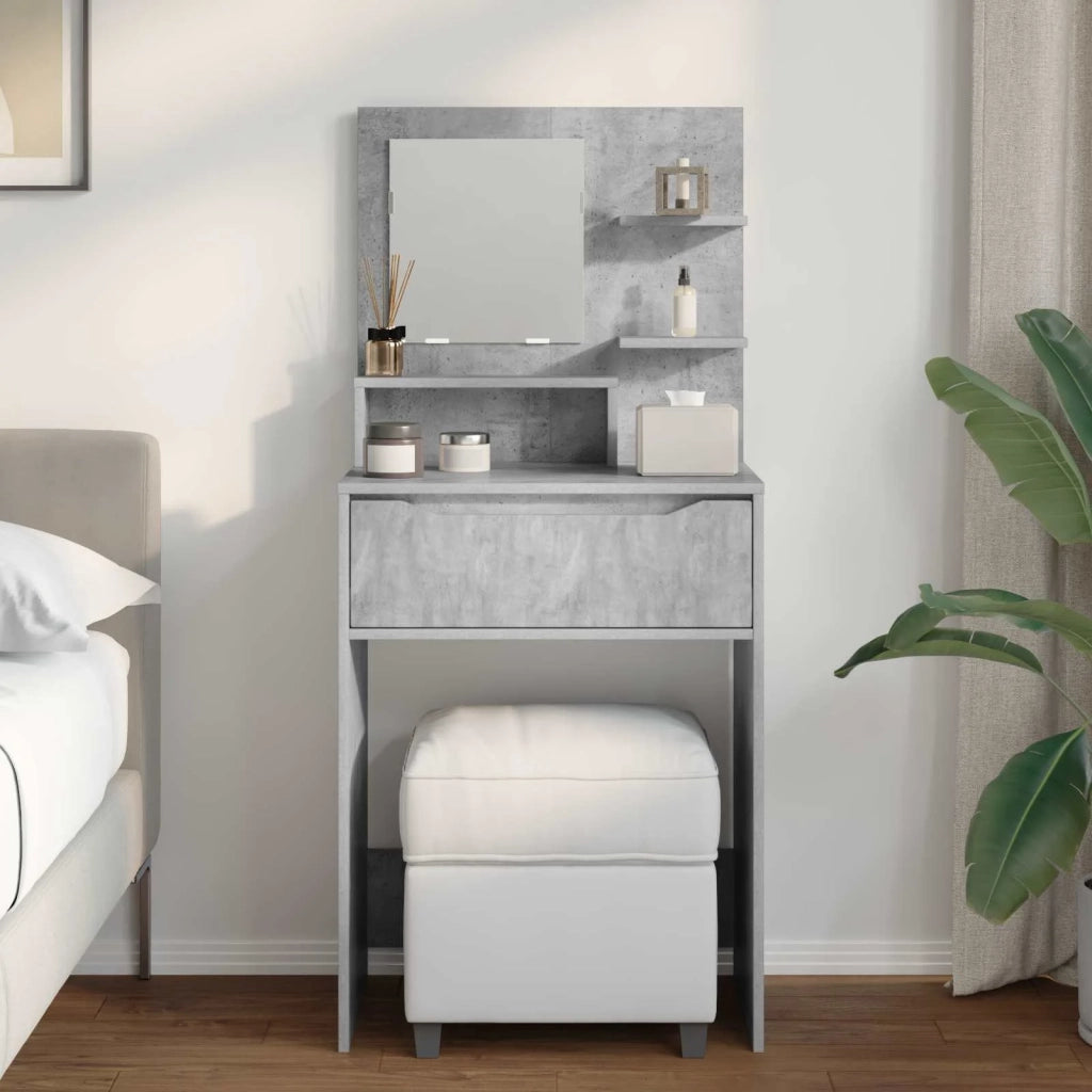 Tavoli da Trucco per Camera da Letto Grigio cemento 889000