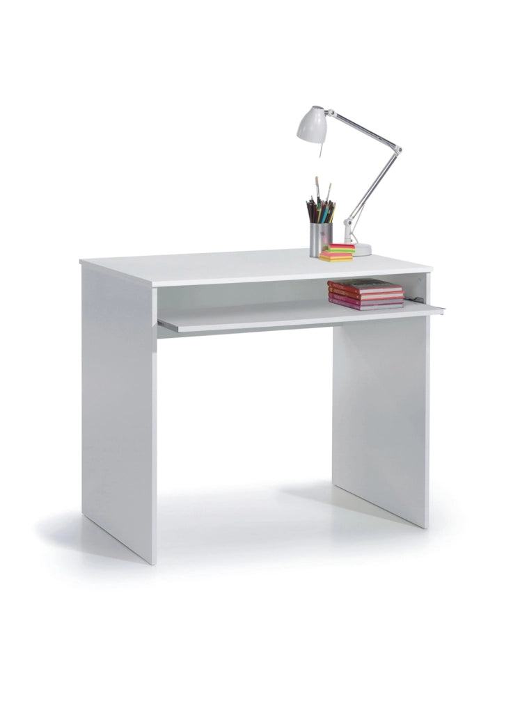 Ajeje, Scrivania un Ripiano, 90x54x79h cm Bianco