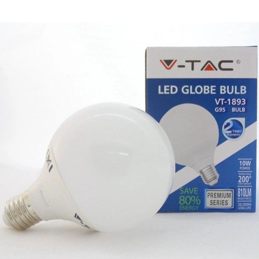 Trade Shop - Lampada Lampadina Led Globo Sfera V-tac Luce Bianca Fredda Naturale E27 13w -