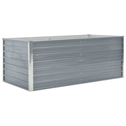 Fioriera 160 x 80 x 45 cm acciaio zincato grigio 02_0000793