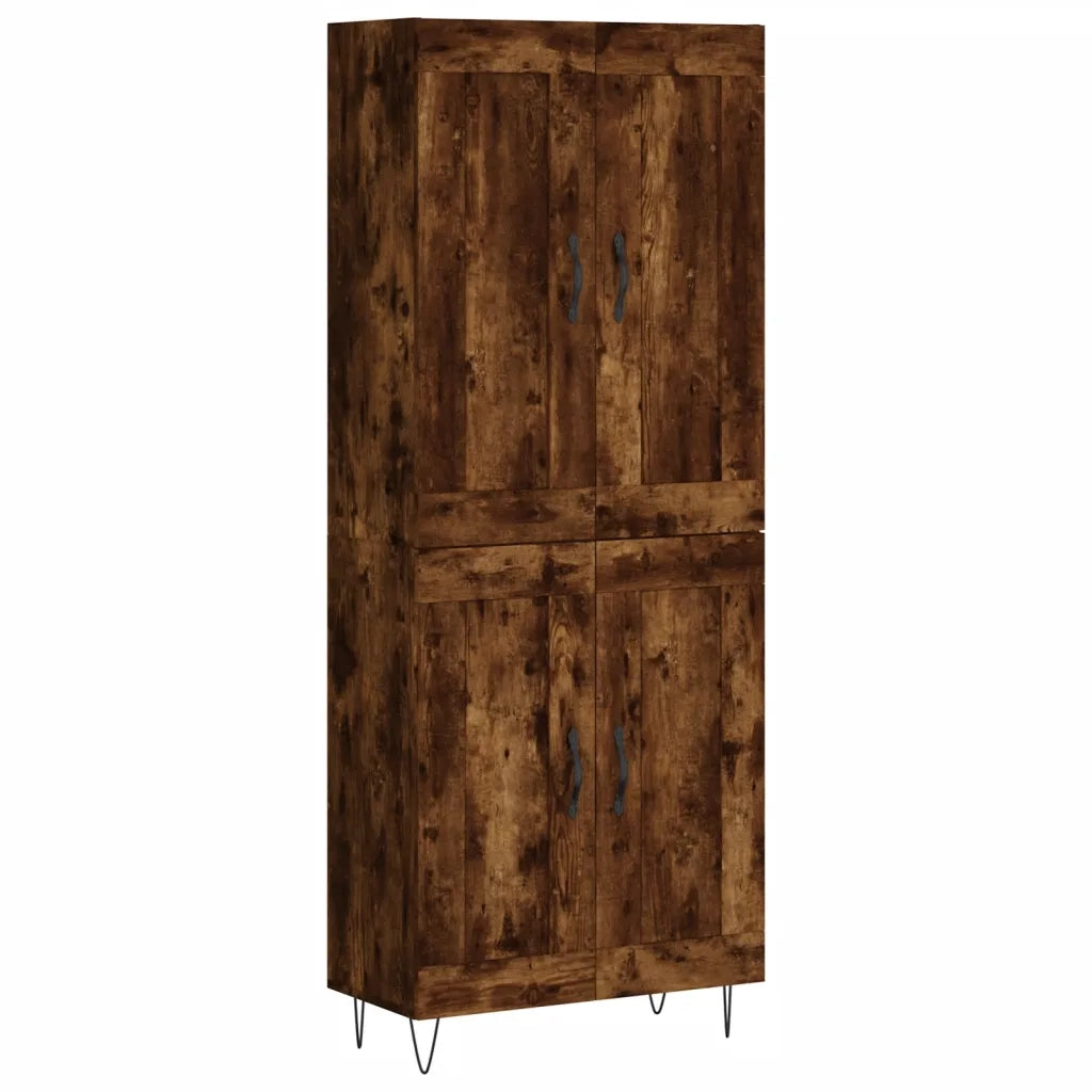 Credenza Rovere Fumo  69,5x34x180 cm in Legno Multistrato 3199718