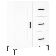 Buffet credenza cassettiera armadio mobile contenitore organizer per cucina soggiorno salotto 69,5 x 34 x 90 cm legno ingegnerizzato bianco 02_0030437