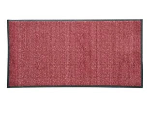 ZERBINO ASCIUGAPASSO RETTANGOLARE IN POLIESTERE ROSSO SCURO  cm.60x90    XTRA