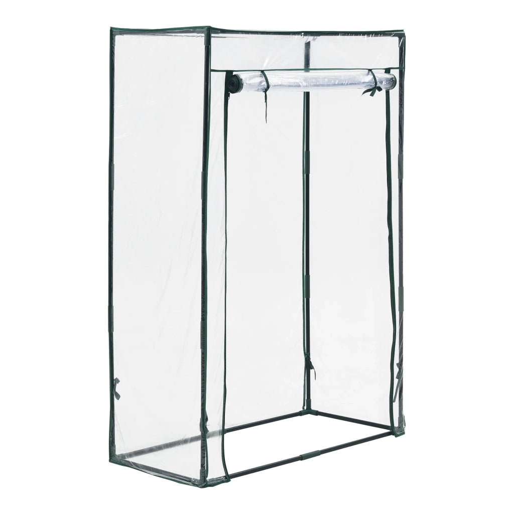 Serra per pomodori Terzigno in acciaio e PVC con porta con cerniera 100 x 50 x 150 cm 03_0008260