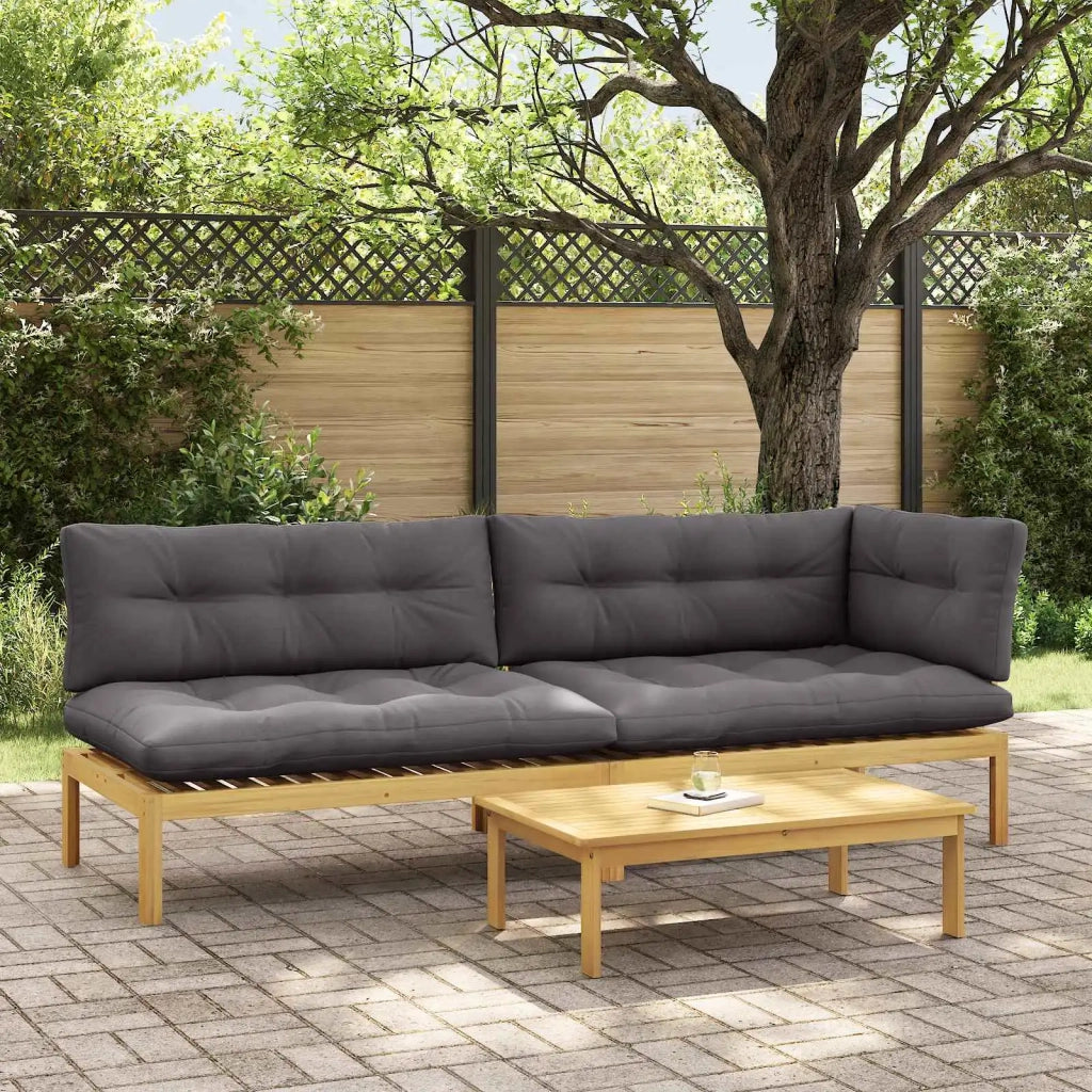 3 Pezzo Unità di divano pallet da giardino 3418287