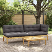 3 Pezzo Unità di divano pallet da giardino 3418287
