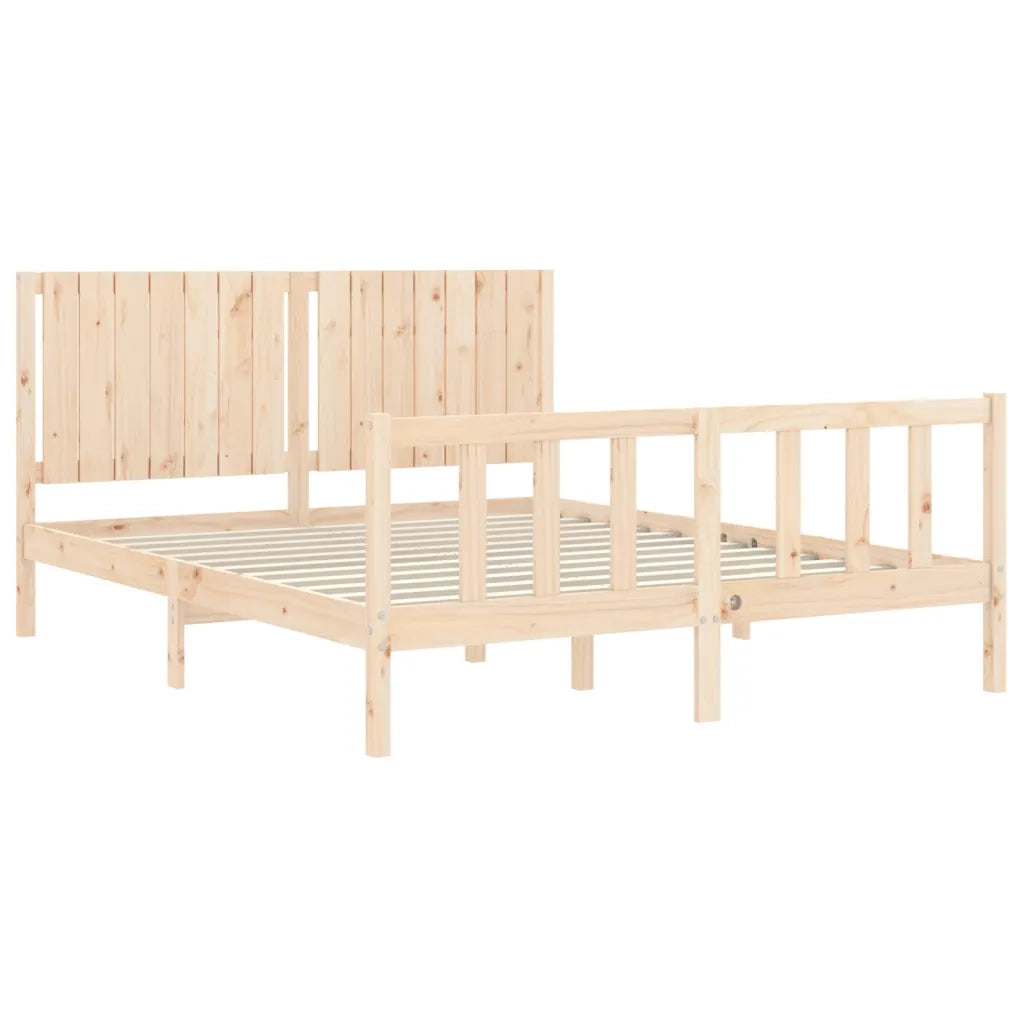 Giroletto senza Materasso 160x200 cm in Legno Massello di Pino 3192956