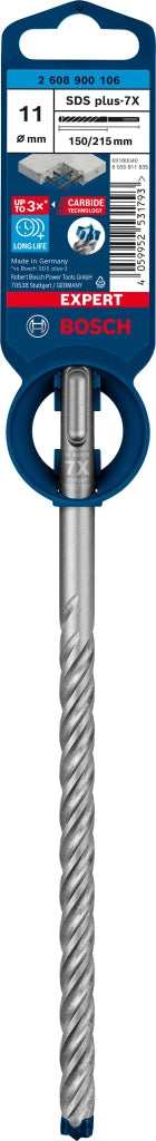 2608900106 - PUNTA BOSCH SDS PLUS 4 TAGLIENTI D.11mm X 150mm X 215mm