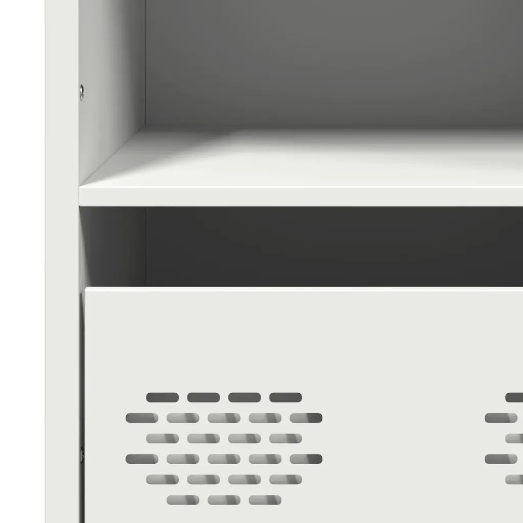 Credenza Bianca 68x39x103,5 cm in Acciaio 851387
