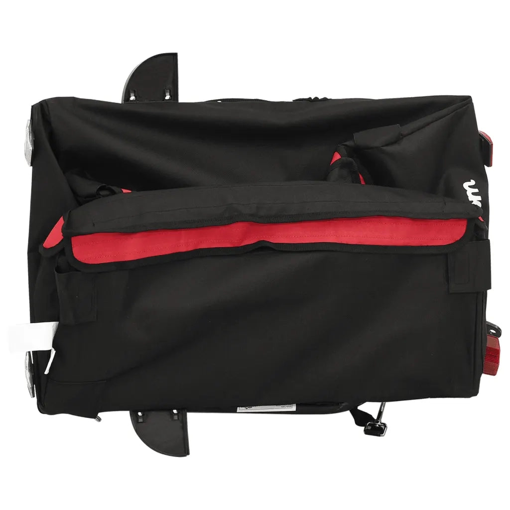 Rimorchio da Bici Nero e Rosso 30 kg in Ferro CFW6687605