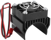 Sistema di raffreddamento per motori - Diametro 36mm - Raffreddamento ad aria - Fin di raffreddamento per calore - Per veicoli RC 1/10 - Compatibile con motori 540/3650/3660/3670 - Nero - Scambiatore di calore