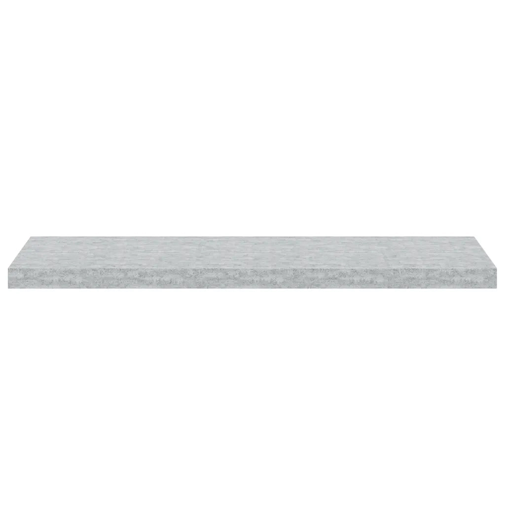 Scaffali a Parete 2 pz Grigio Cemento 90x23,5x3,8 cm in MDF 326604