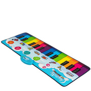 Tappetino per pianoforte per bambini 120 x 47 cm pieghevole adatto ai viaggi con musica integrata design colorato in PE 20_0014248