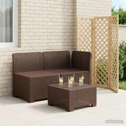 Divano da Giardino a 2 Posti Aspetto Rattan PP Marrone 8011921