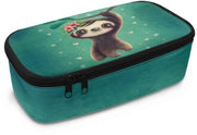 Etui personalizzato per bambini, grande organizzatore per la scuola con compartimenti, stampa di un panda, unico modello, organizzatore di tasche