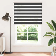 Tenda a rullo | Tenda avvolgibile Zebra Nero Larghezza Tessuto 140,9 cm Poliestere