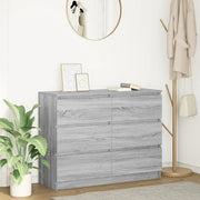 Credenza Grigio Sonoma 100x35x76 cm in Legno Multistrato