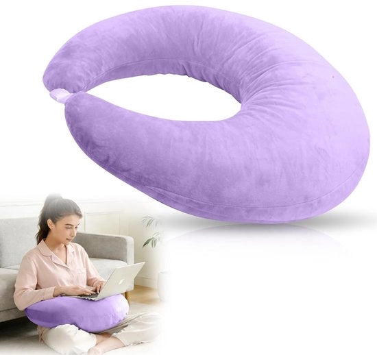 Cuscino Ergonomico per Lettura, Gioco, Lavoro e Maglia (Color Blu)