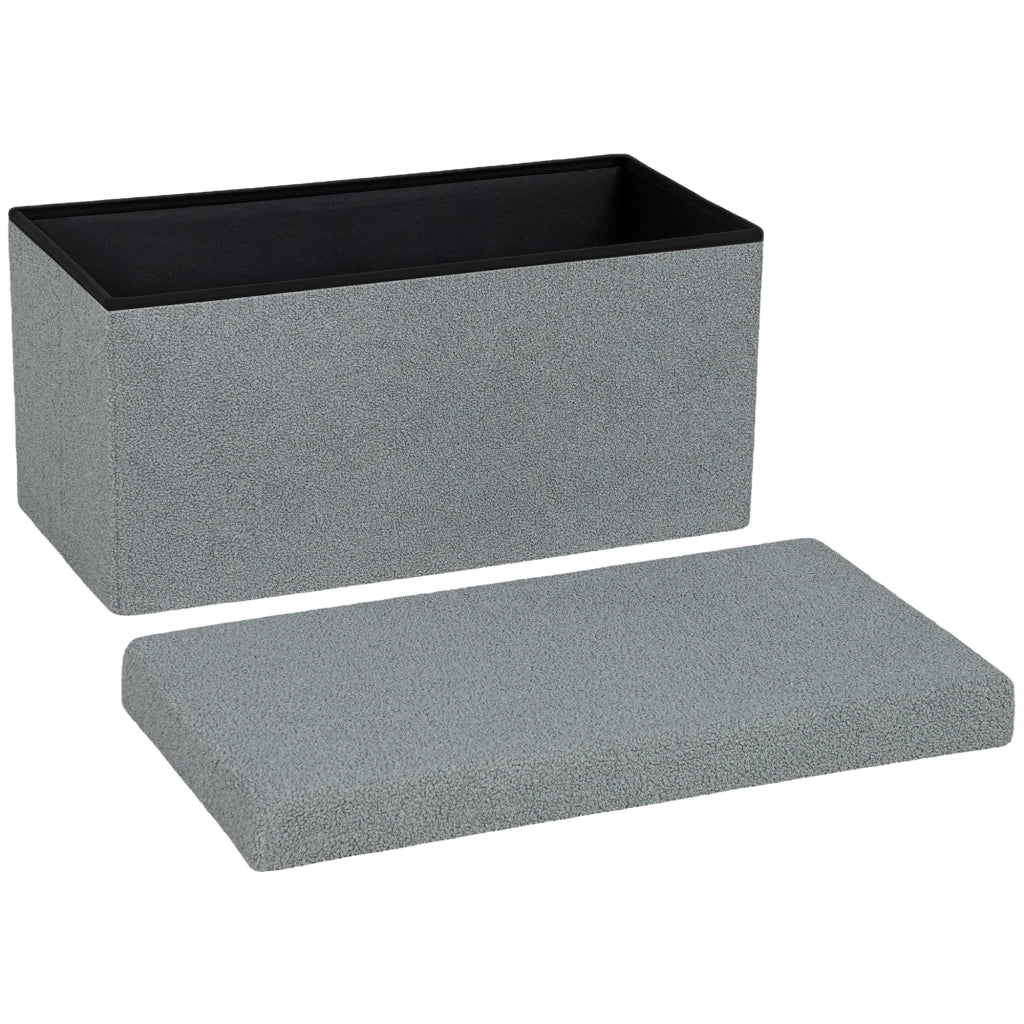 Pouf con contenitore ¨C zephmum ¨C grigio scuro