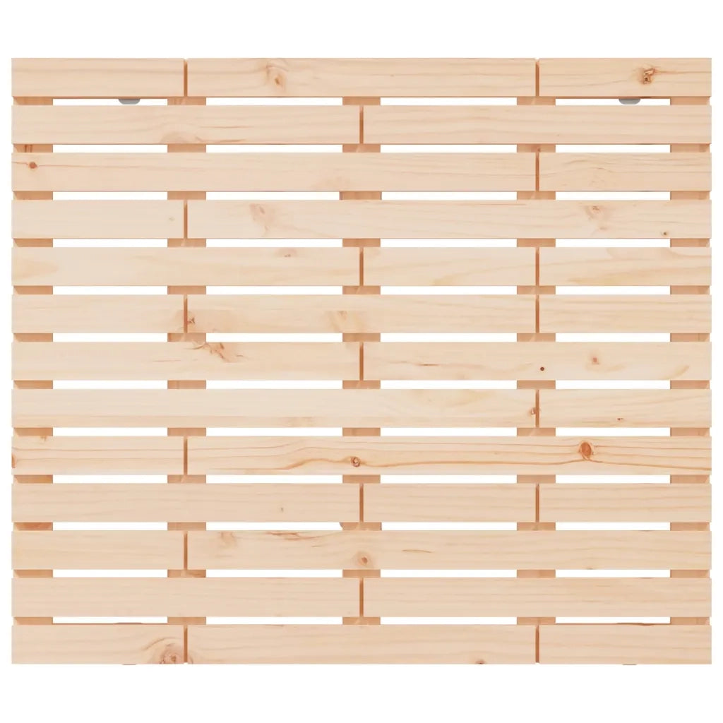 Testiera da Parete 126x3x91,5 cm in Legno Massello di Pino